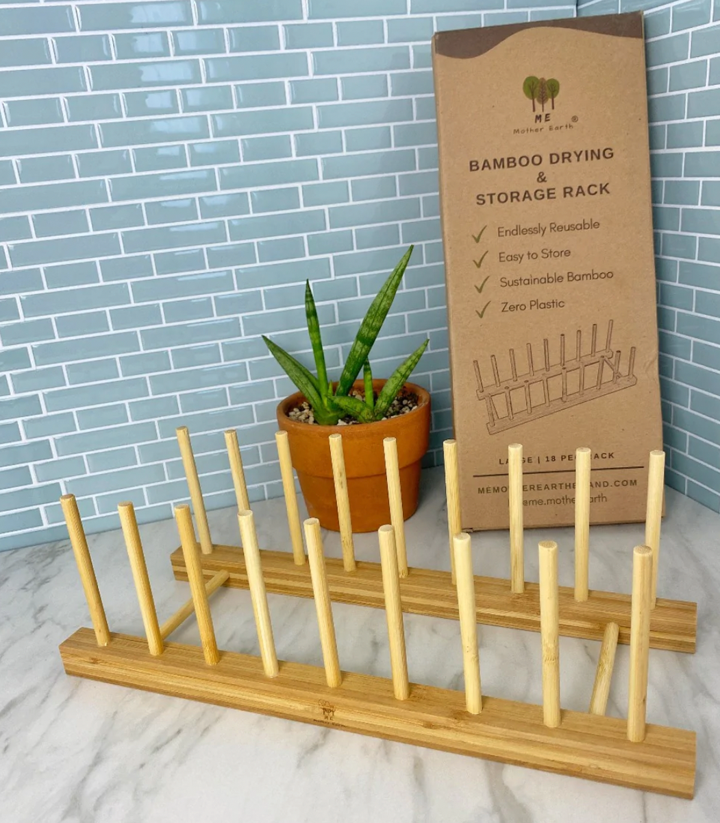 Bamboo Drying & Storage Rack Nudge Eco Store