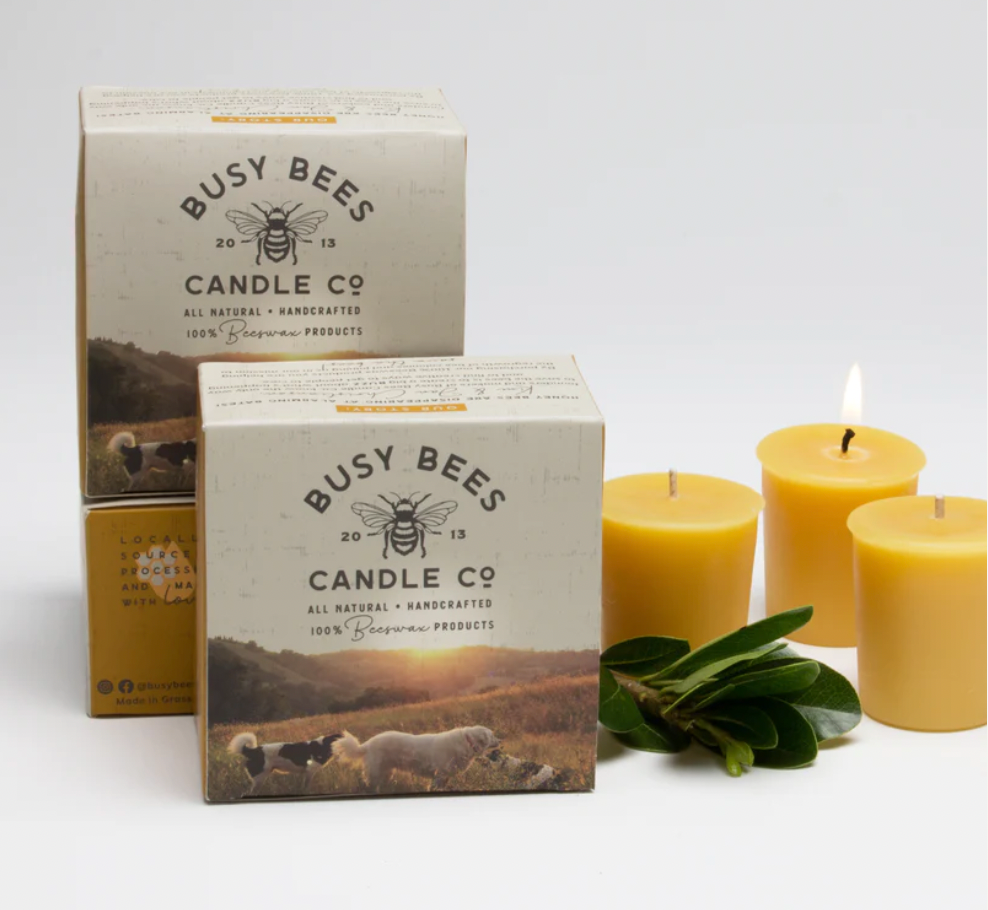 Candle 4 Votives (Busy Bees Candle Co) Nudge Eco Store