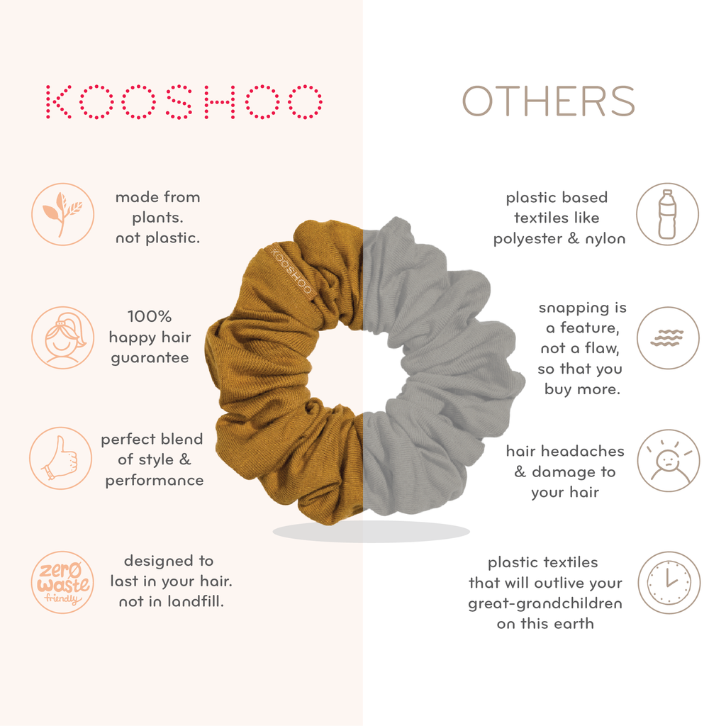 Plastic-free Scrunchies - Black Olive