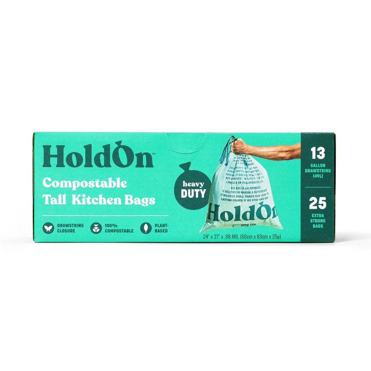 Compostable Tall Kitchen Bags (25 Pack)