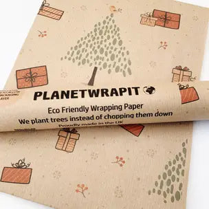 Wrapping Paper Rolls -Recycled Kraft Paper Gift Wrap