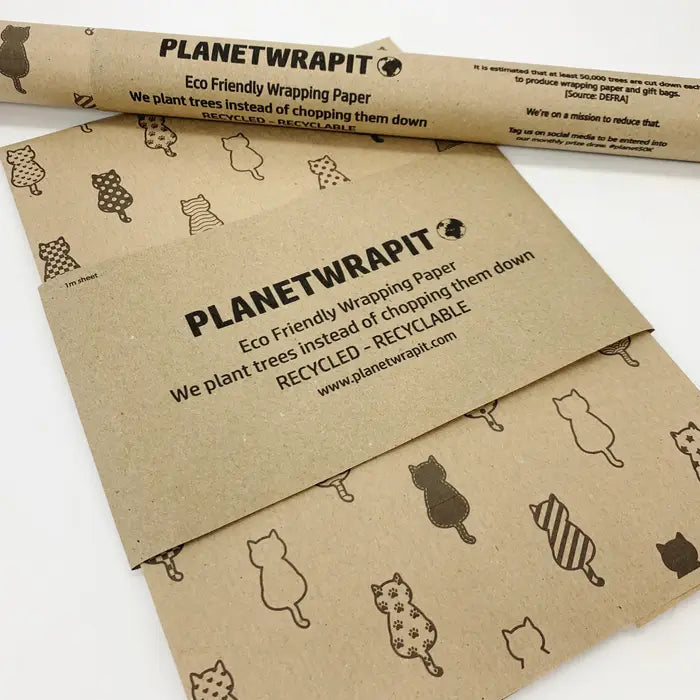 Wrapping Paper Sheets -- Recycled Kraft Paper