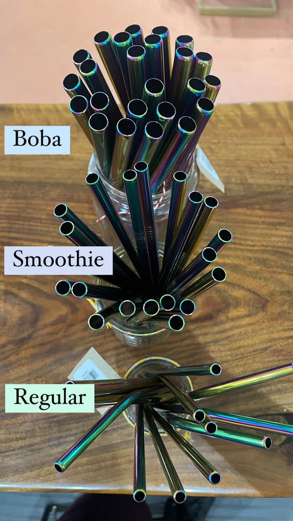 Straw - Rainbow Metal