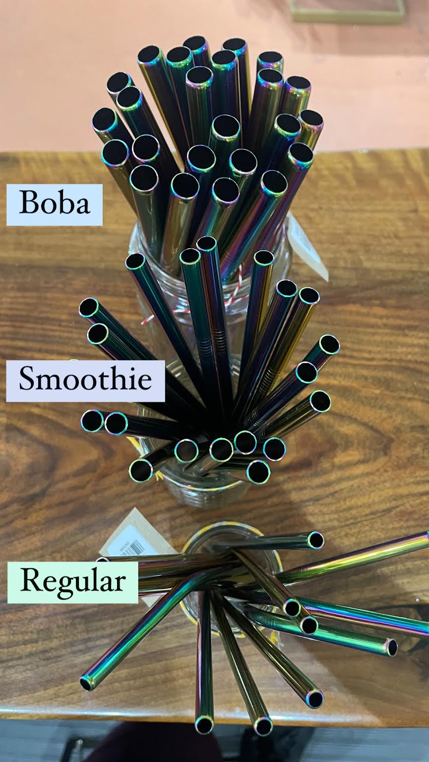Straw - Rainbow Metal