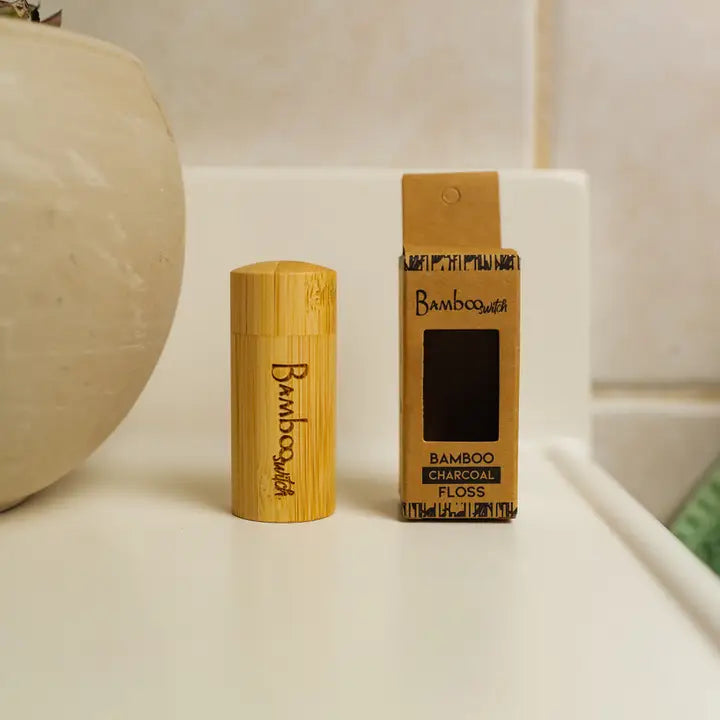Charcoal-Infused Bamboo Dental Floss