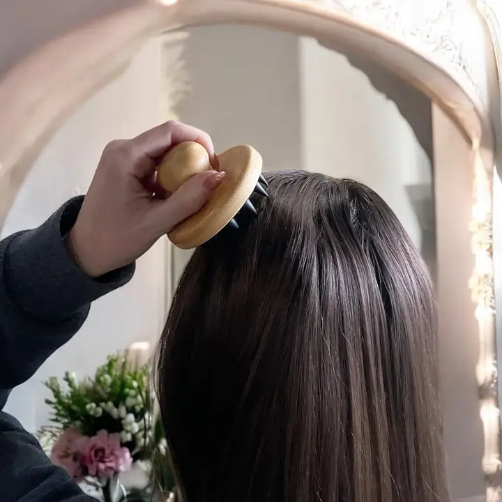 Bamboo Stimulating Scalp Massager