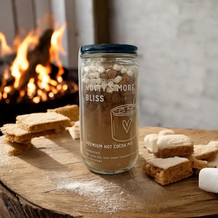 Hot Cocoa Mix in Reusable Glass Jar