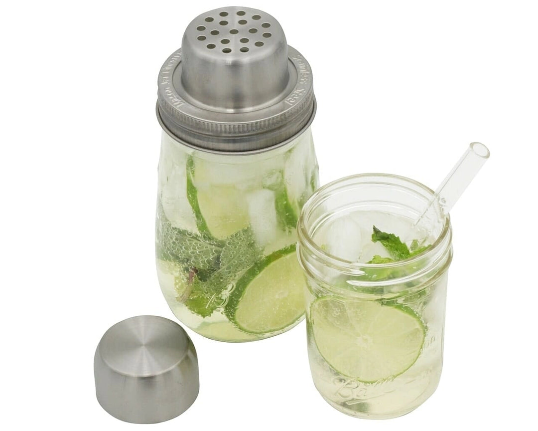 Cocktail Shaker Lid Set for Mason Jar