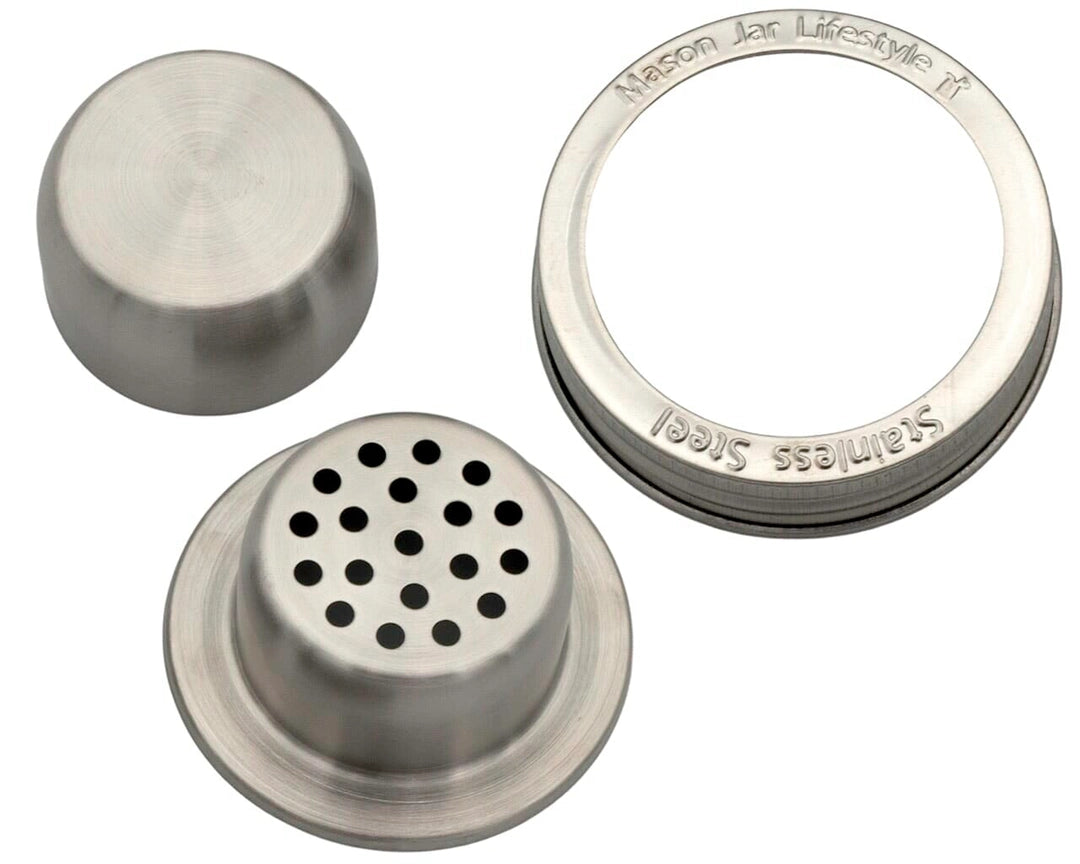 Cocktail Shaker Lid Set for Mason Jar