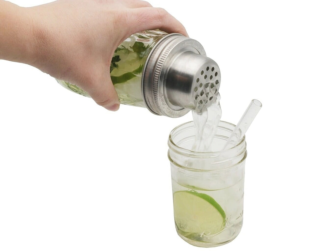 Cocktail Shaker Lid Set for Mason Jar