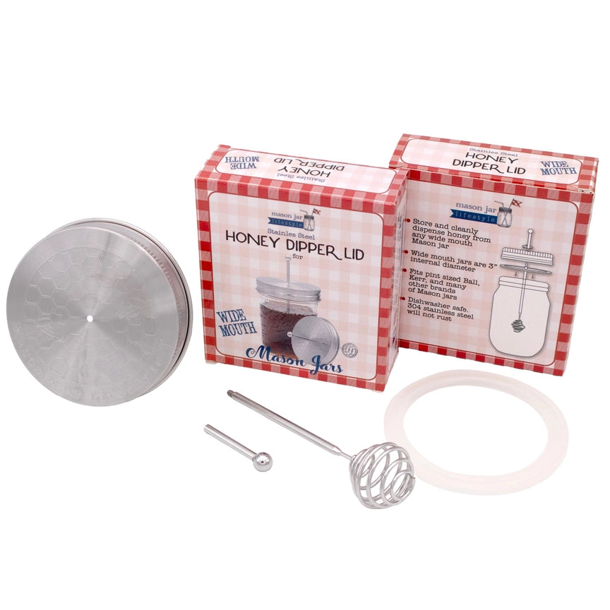 Stainless Steel Honey Dipper for Mason Jars