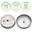 Stainless Steel Straw Hole Lids for Mason Jars