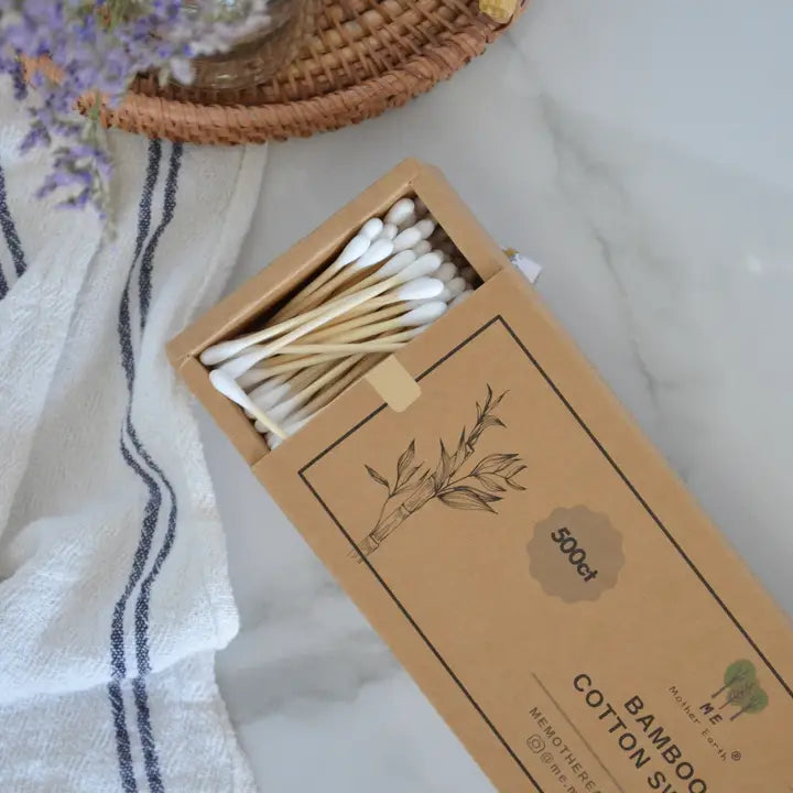 Bamboo Cotton Swabs 500ct