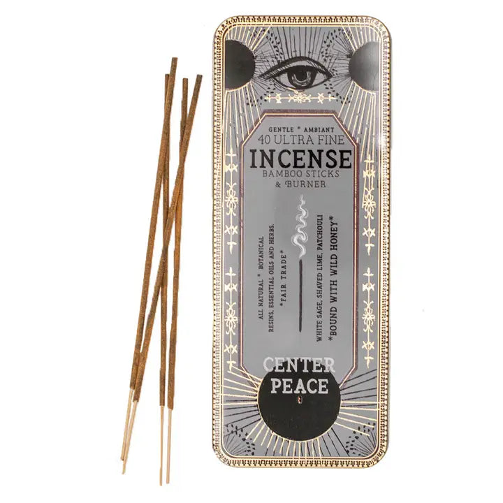 Premium Incense - 40 Sticks in Decorative Tin