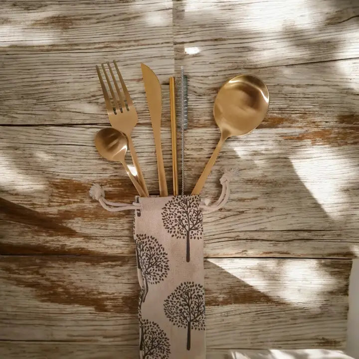 On the Go 6pc Metal Cutlery Set