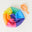 Silk Rainbow Balloon Ball