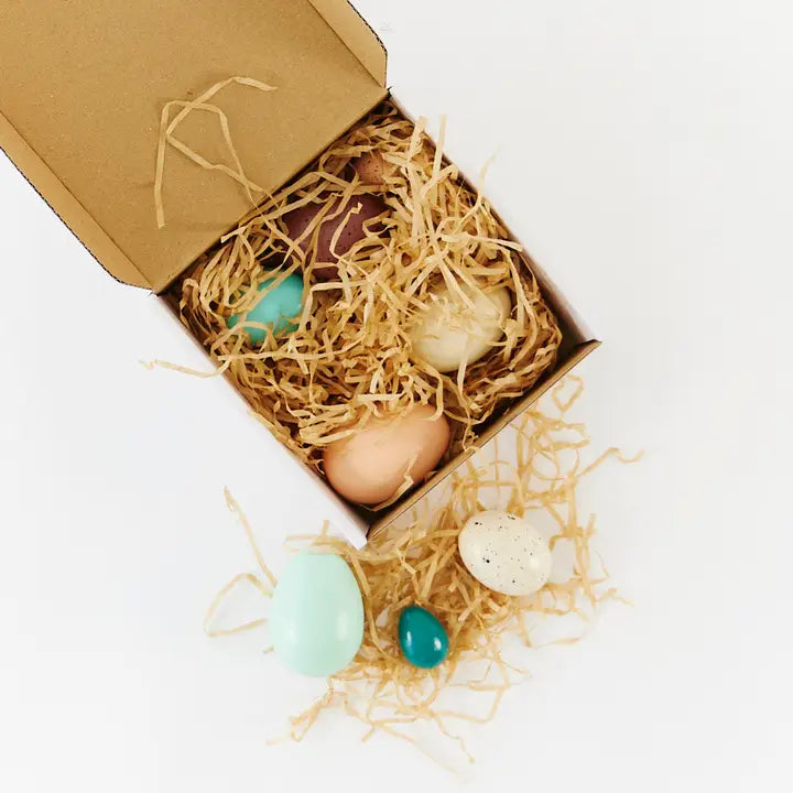Painted Wooden Eggs (Set of 8)