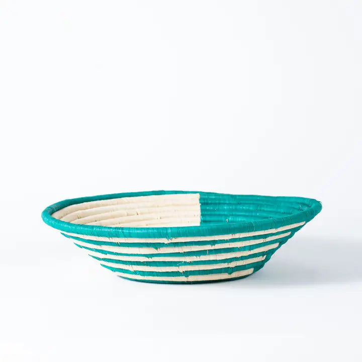Handwoven Ugandan Raffia Basket