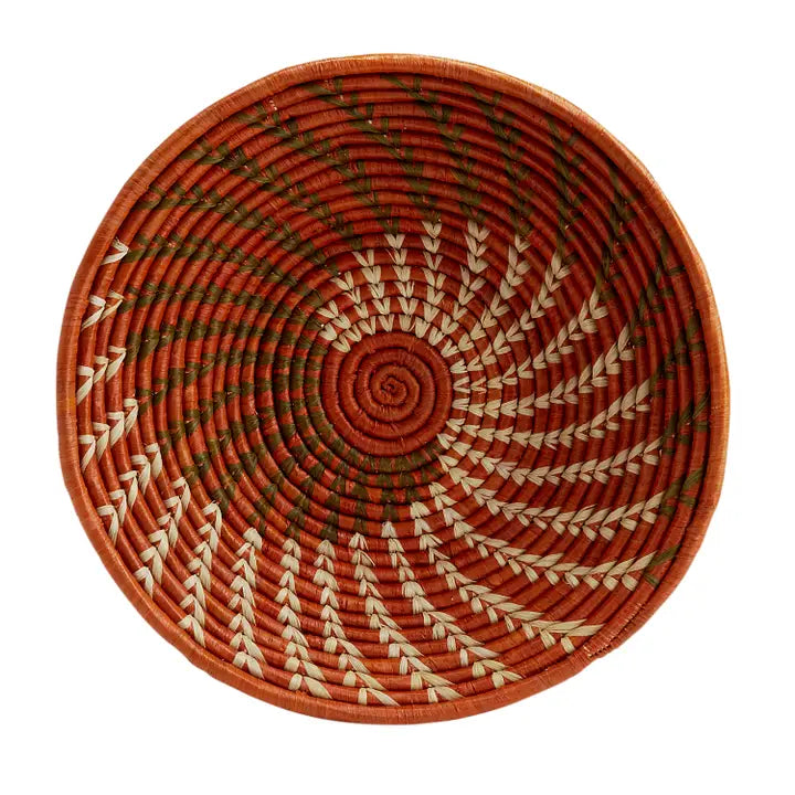 Handwoven Ugandan Raffia Basket