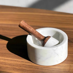 White Marble Mortar & Pestle