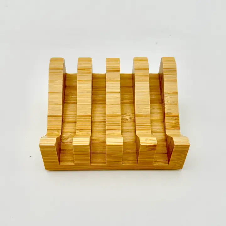Slanted Wood Soap Dish
