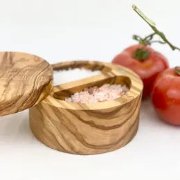 Olive Wood Double Salt Cellar
