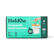 Compostable Small Trash Bags ( 4 Gallon-50 Pack)