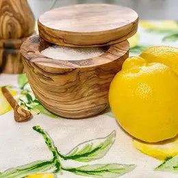 Olive Wood Single Salt Cellar