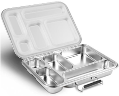 Five compartment Stainless Steel Lunch Box Container