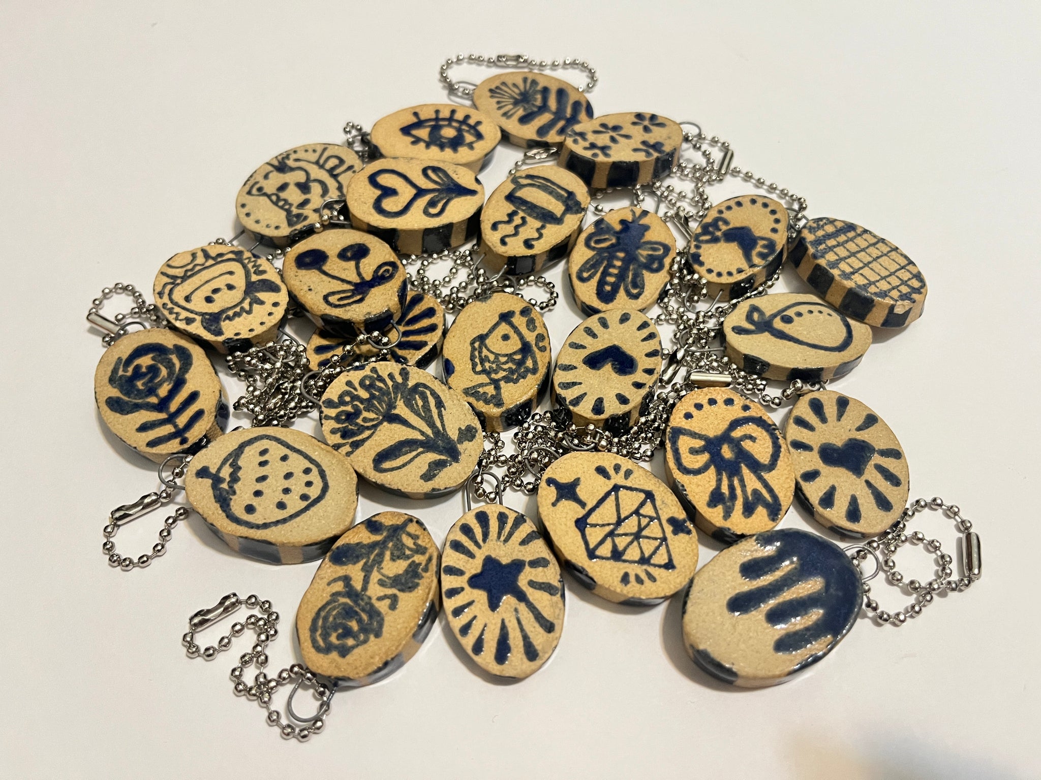 Ceramic Keychain Charms