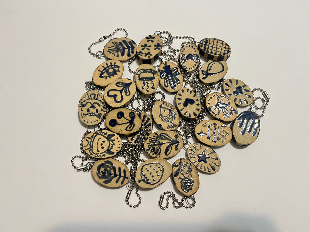 Ceramic Keychain Charms