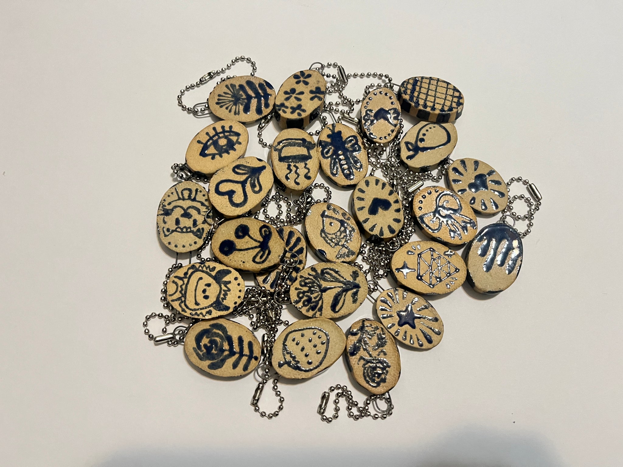 Ceramic Keychain Charms