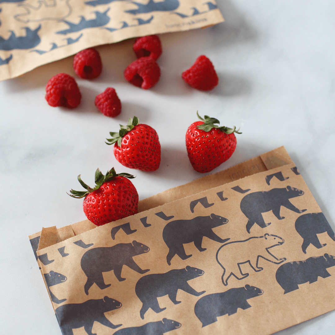 Compostable Snack Bags Bear 50 Count