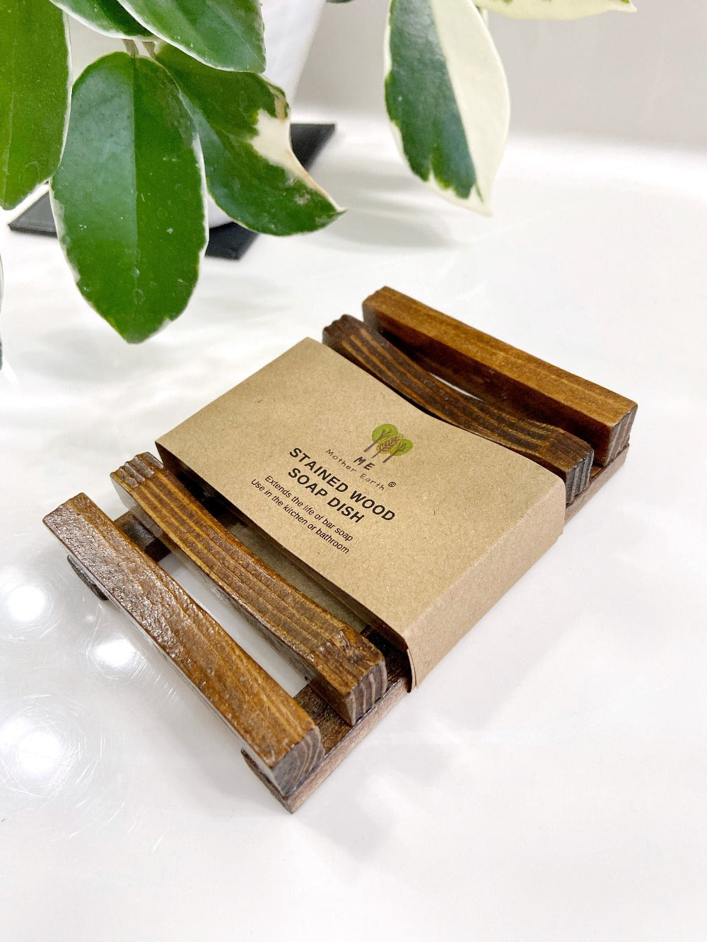 Stained Wood Soap Dish