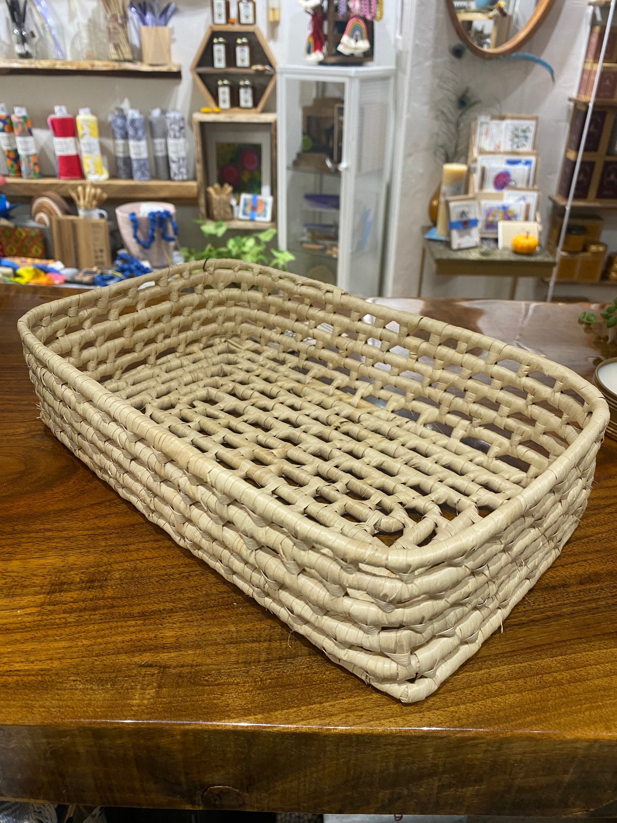 Basket - Rectangular Carnauba Palm