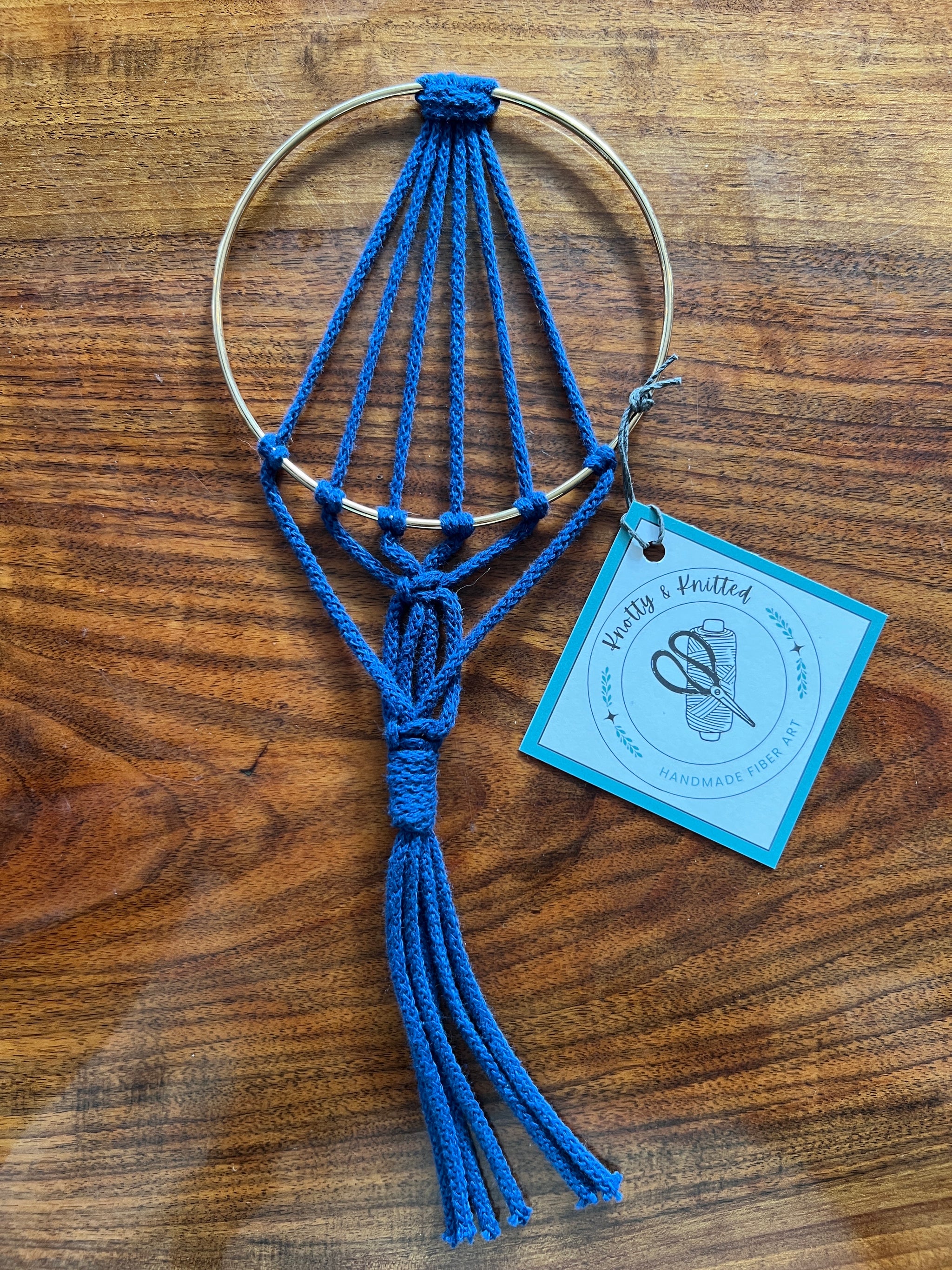 Knotty Gold Ring Air Plant Holder