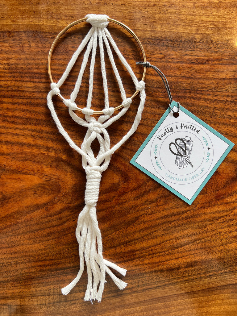 Knotty Gold Ring Air Plant Holder