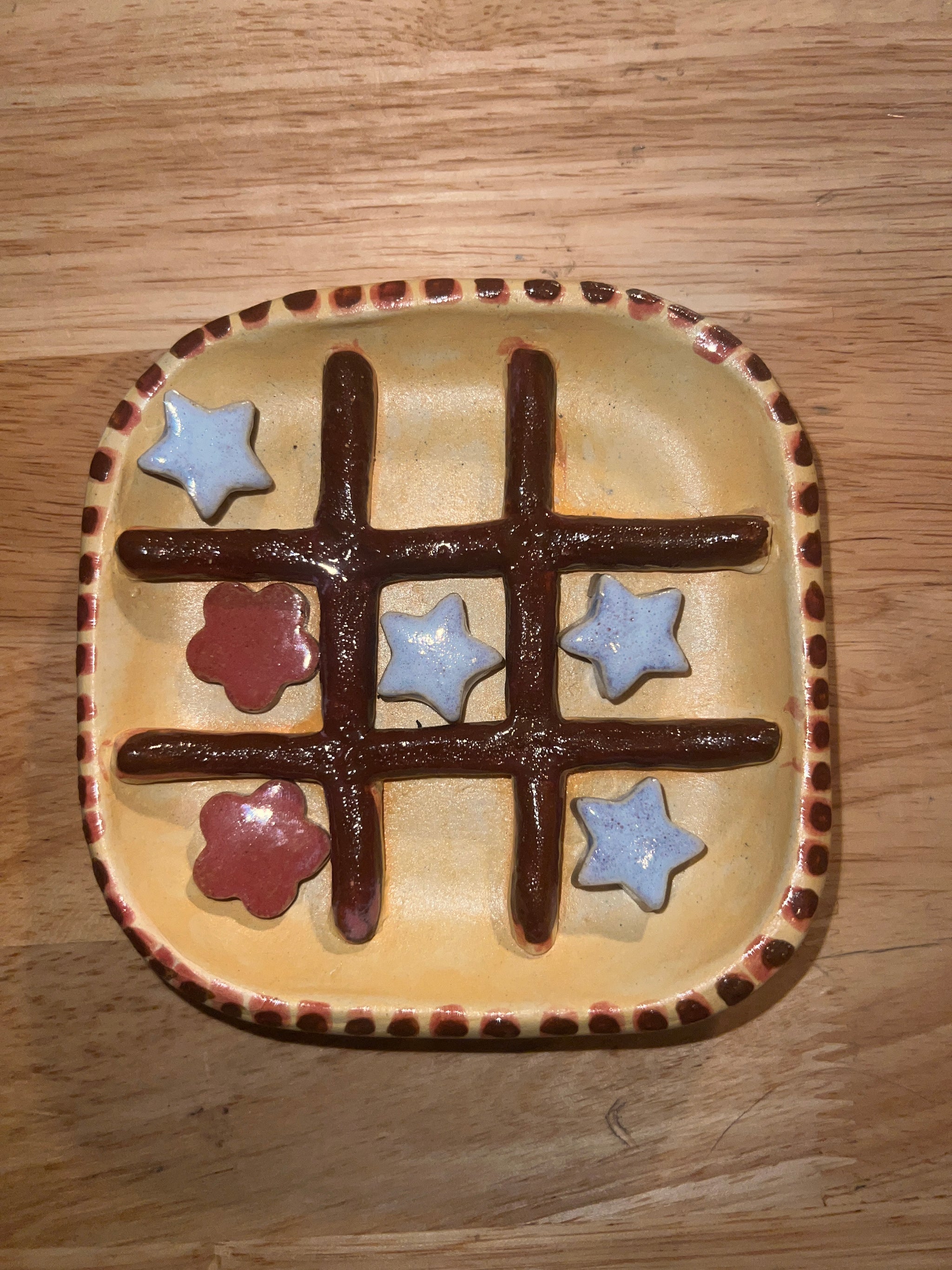 Ceramic Tic Tac Toe Game