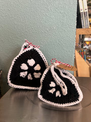 Crochet Triangle Pouches