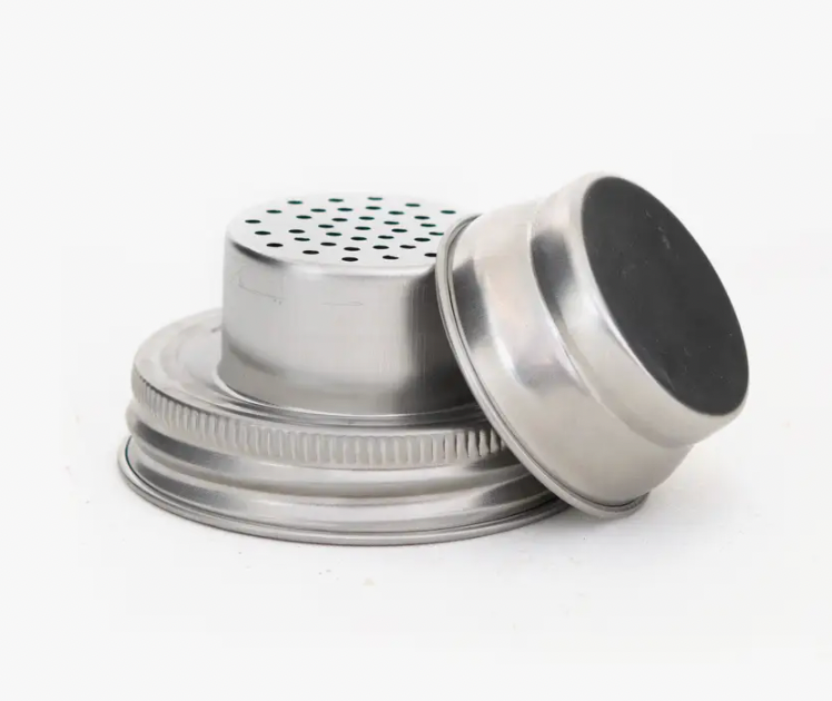 Cocktail Shaker & Strainer Attachment Lid
