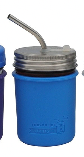 Silicone Sleeve for Regular Mouth Half Pint 8oz Mason Jars