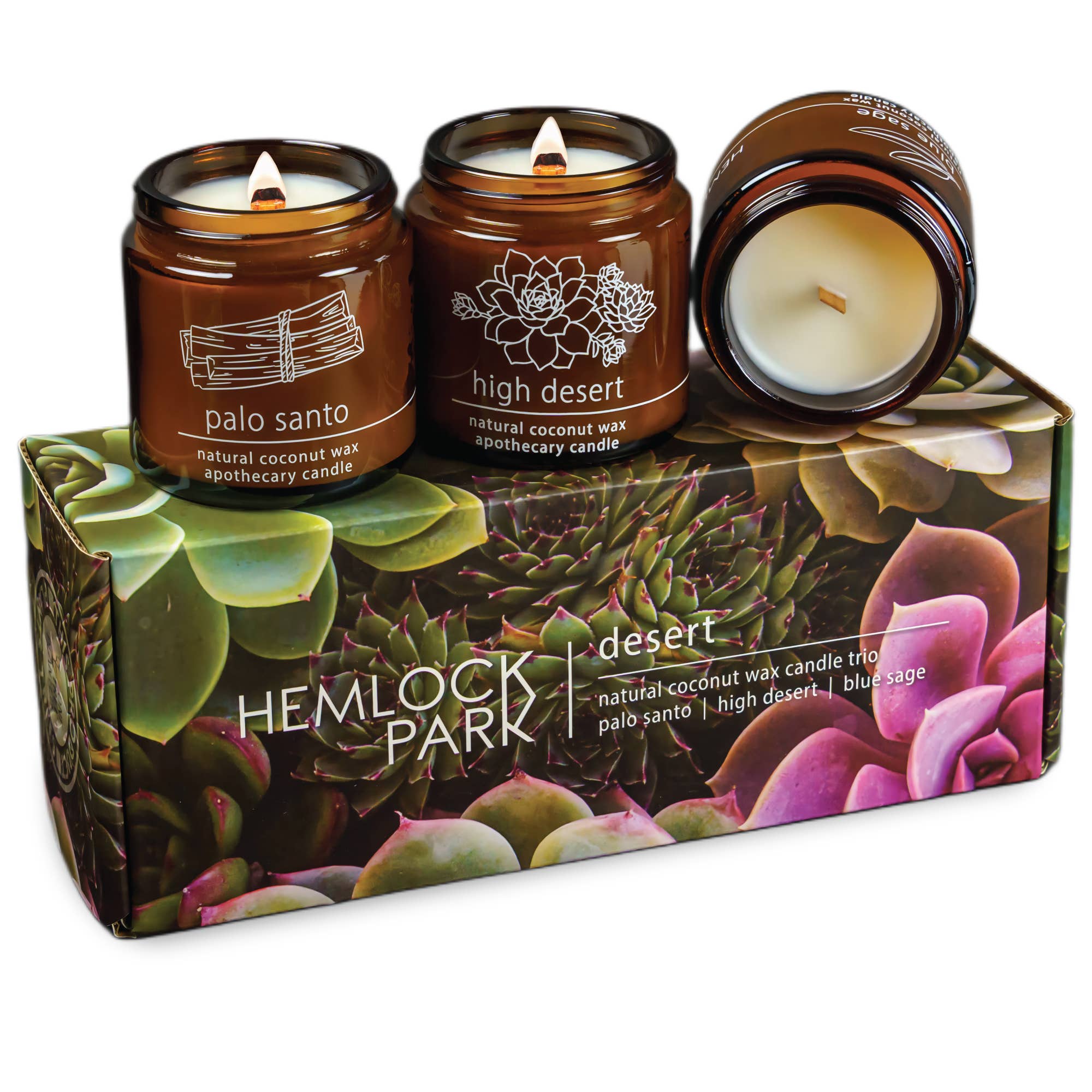 Set of Three 4 oz Candles