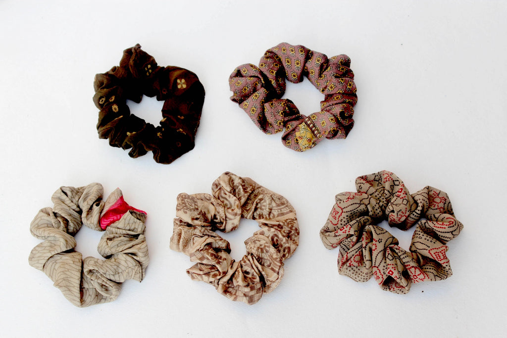 Upcycled - Sari Scrunchie