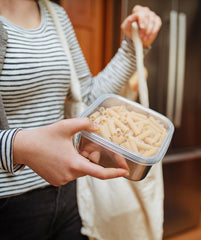 Stainless Steel Containers with Silicone Lids