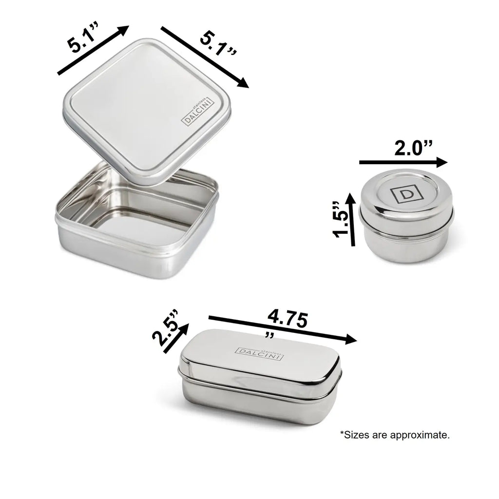 Stainless Steel - Food Storage Little Lunch Combo