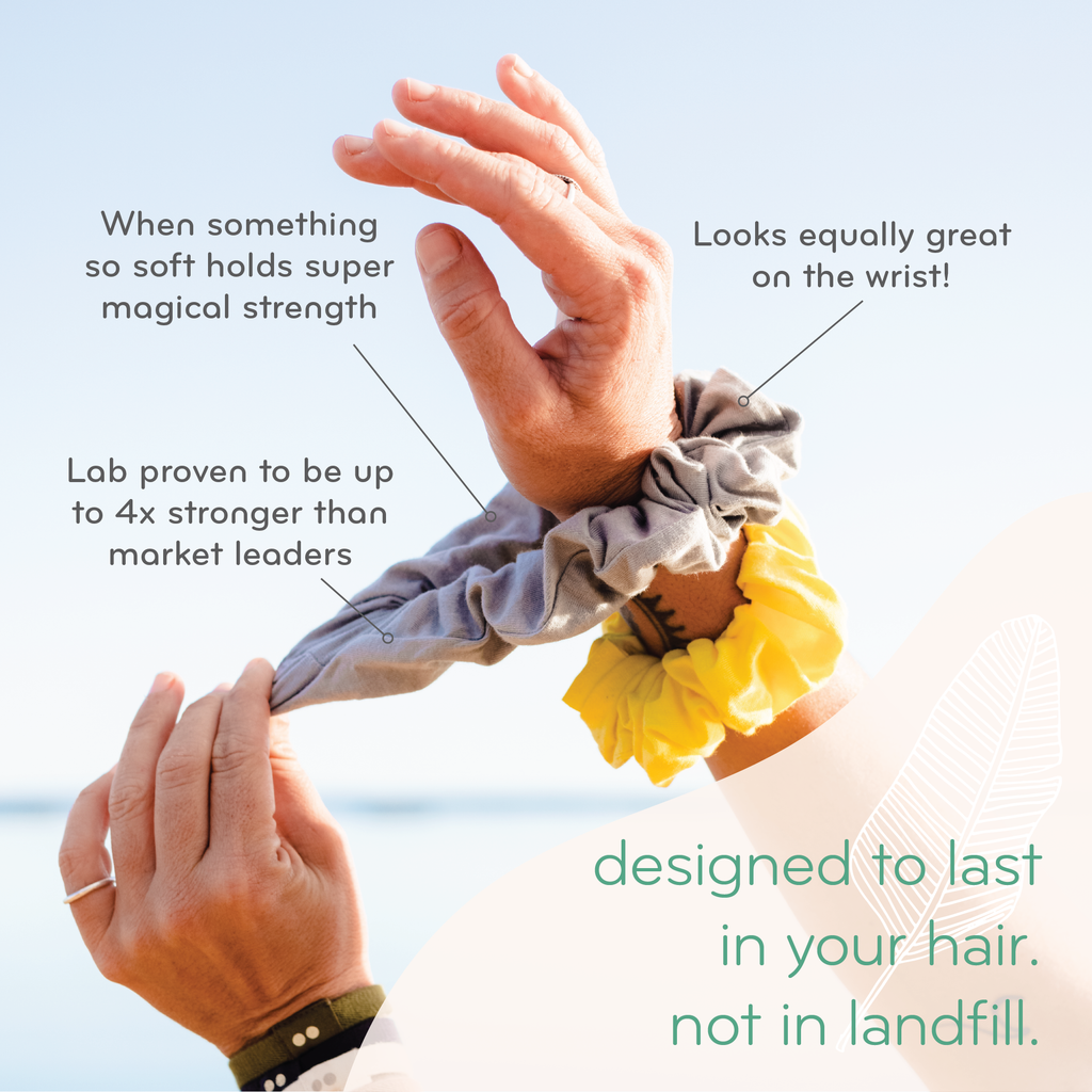 Plastic-free Scrunchies - Black Olive