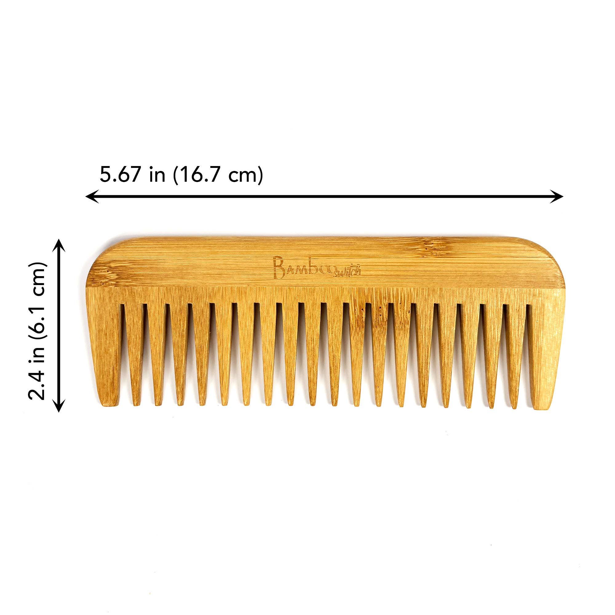 Pointed Bamboo Wide Tooth Comb
