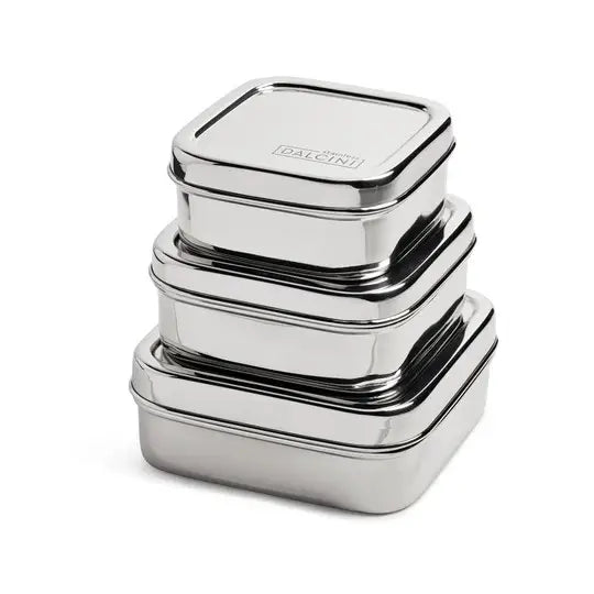 Stainless Steel - Food Storage Square Trio