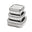 Stainless Steel - Food Storage Square Trio