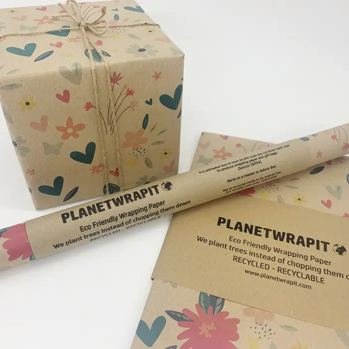 Wrapping Paper Rolls -Recycled Kraft Paper Gift Wrap